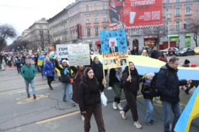 Ukraine War Rally Budapest X