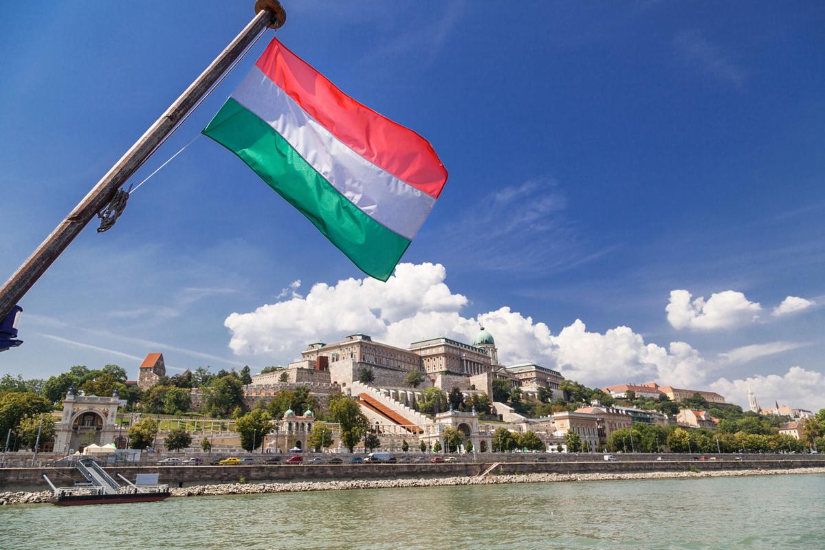 Hungary Flag Hungarian Buda Castle Budapest