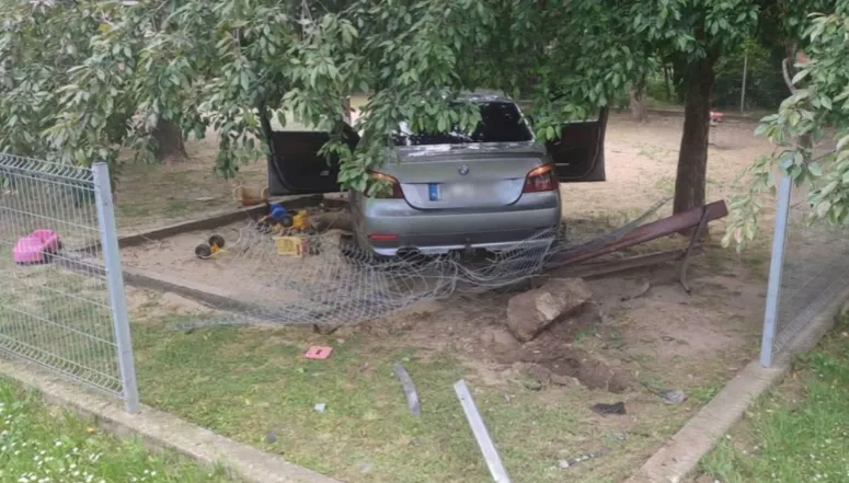Playground Accident BMW Car