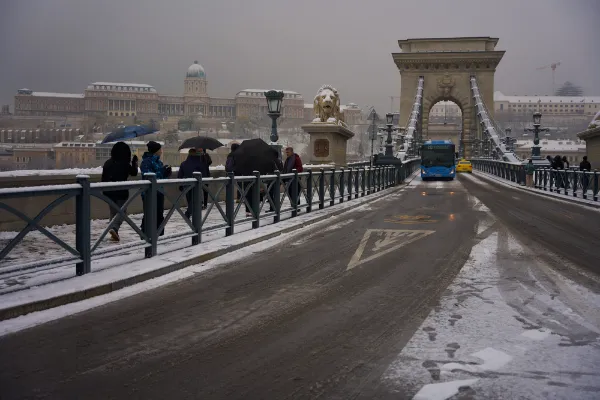 Budapest Snowfall Hungary Weather