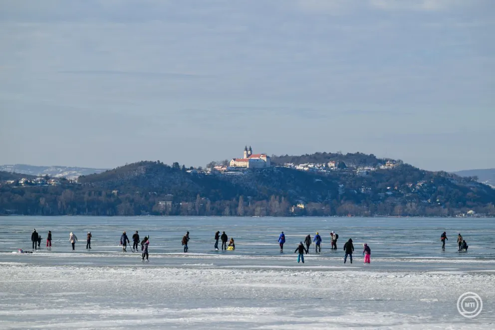Lake Balaton Frozen