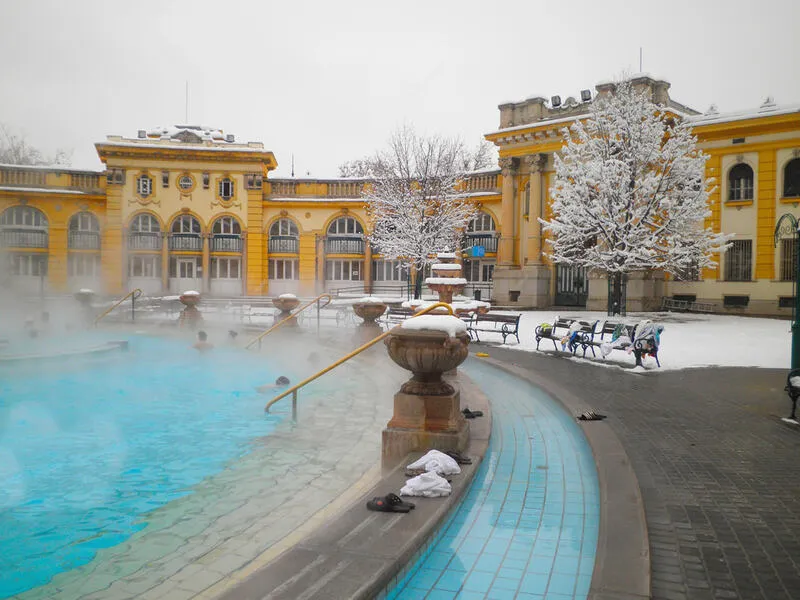Szechenyi Baths Winter Budapest