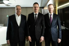 Hungarian FM Szijjarto In Moscow X