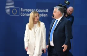 Meloni Orban Eu Summit X