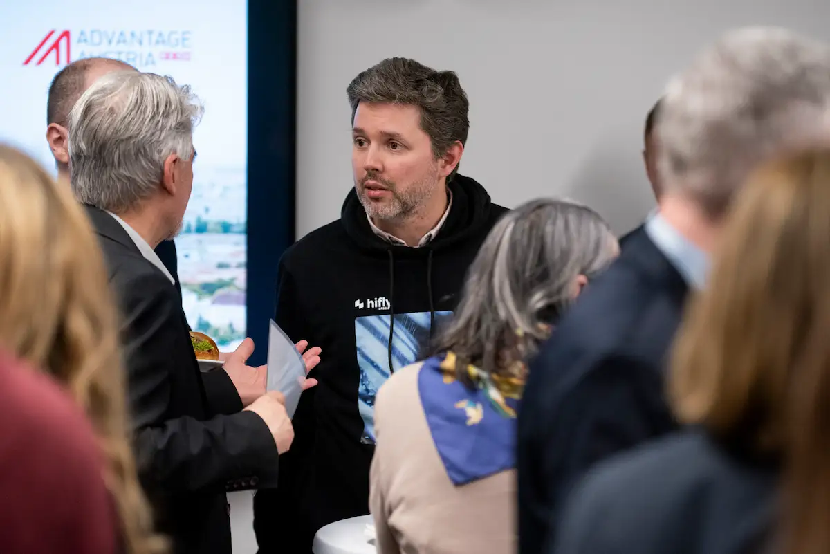 Janos Török bei der von der Austrian Business Agency organisierten Veranstaltung "Österreich als Innovationsstandort"