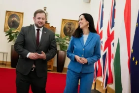 Stephen Doughty The UK Minister For Europe And Hungarian Foreign Minister Anita Orban X