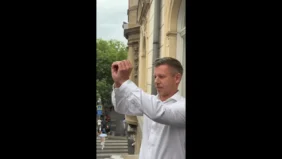 Peter Magyar Fidesz Protest X
