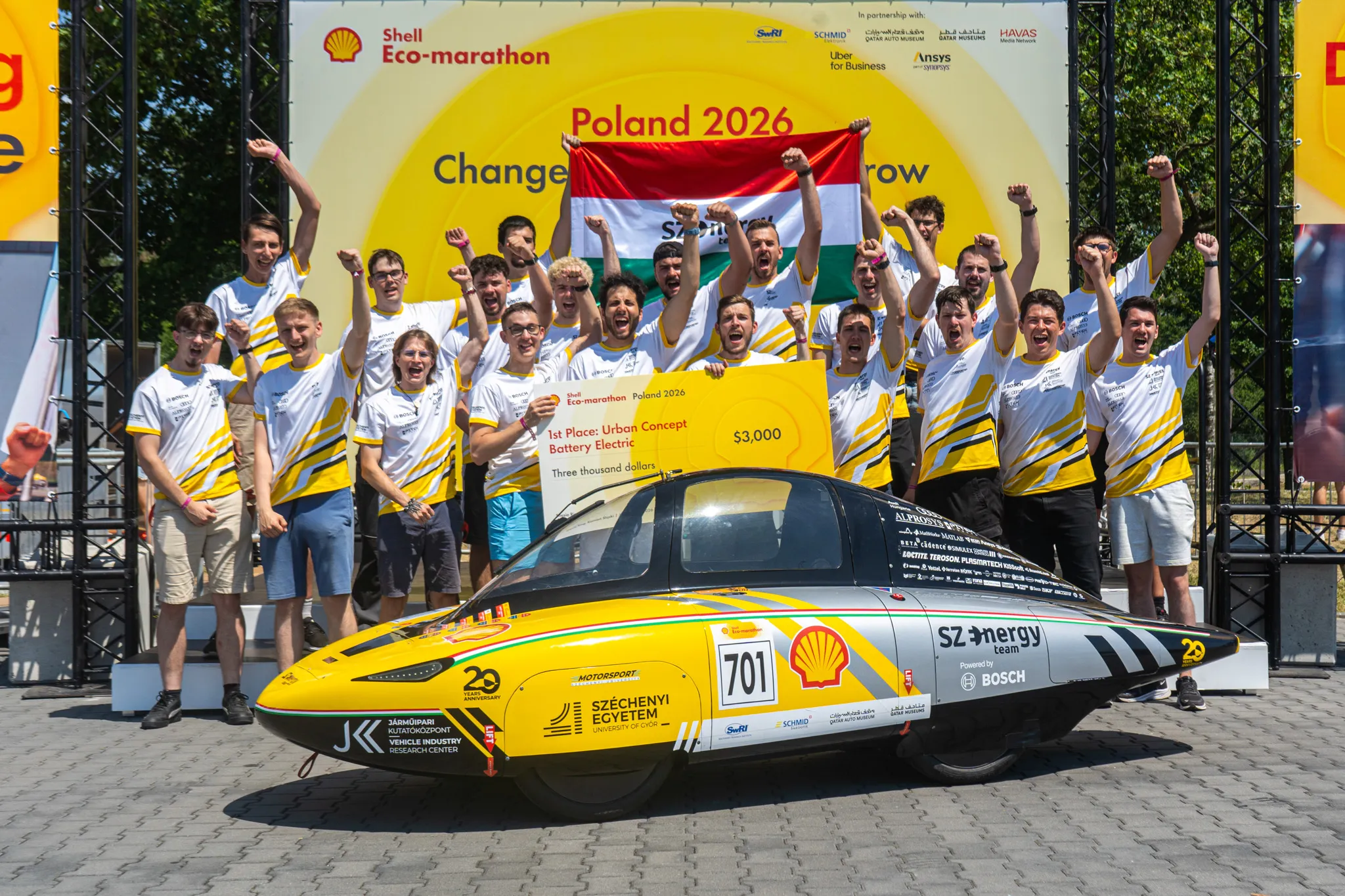 For The Fifth Consecutive Time The Student Team Developing An Electric Vehicle At Szechenyi Istvan University Has Triumphed In Europes Largest Energy Efficiency Competition