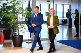 AA HUNGARIAN PM PETER MAGYAR MEETS URSULA VON DER LEYEN IN BRUSSELS X