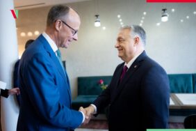 Germany Hungary Viktor Orbn Friedrich Merz Tirana X