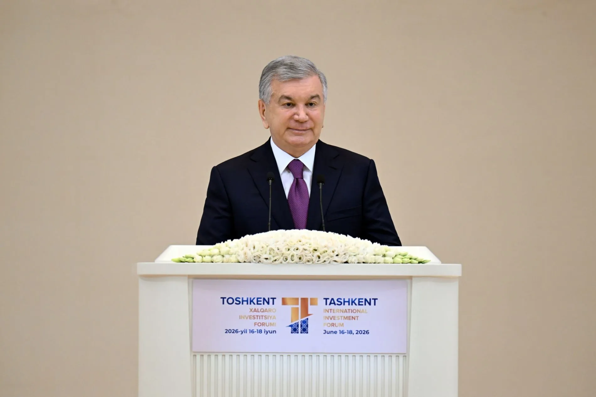 President Shavkat Mirziyoyev Tashkent International Invetment Forum