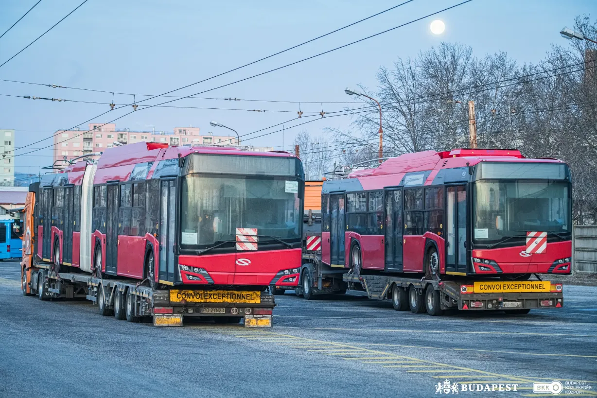 New Trolleybuses In Budapest