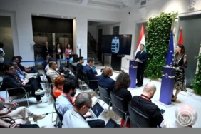 Peter Magyar Press Conference Hungary X