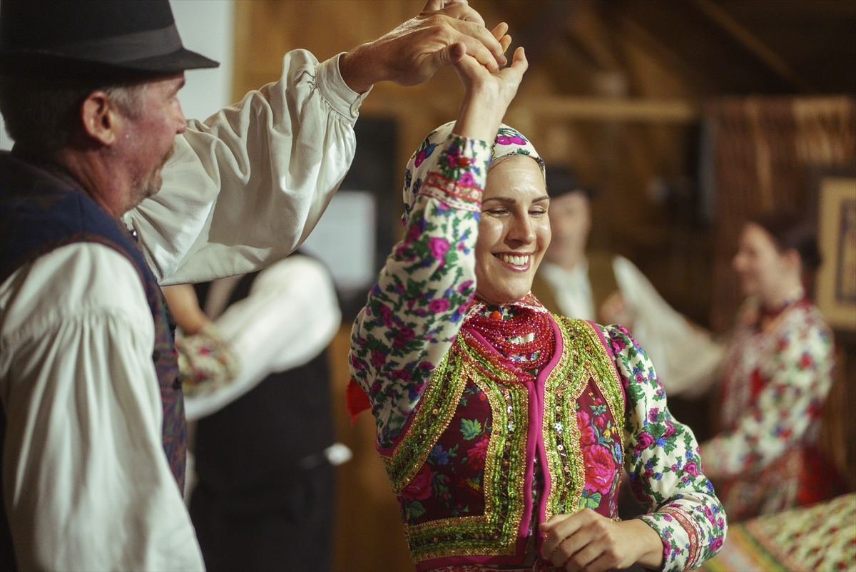 Where Centuries Old Hungarian Folk Traditions Are Still Alive Folk Dancers And Custodians Of Tradition In A Small Hungarian Village