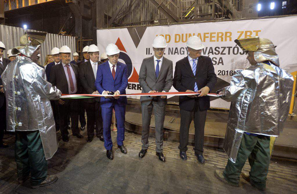 Dunaferr inaugurates renovated blast furnace