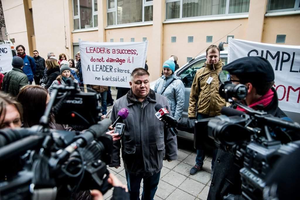 A Leader akciócsoportok megmaradásáért demonstráltak Budape