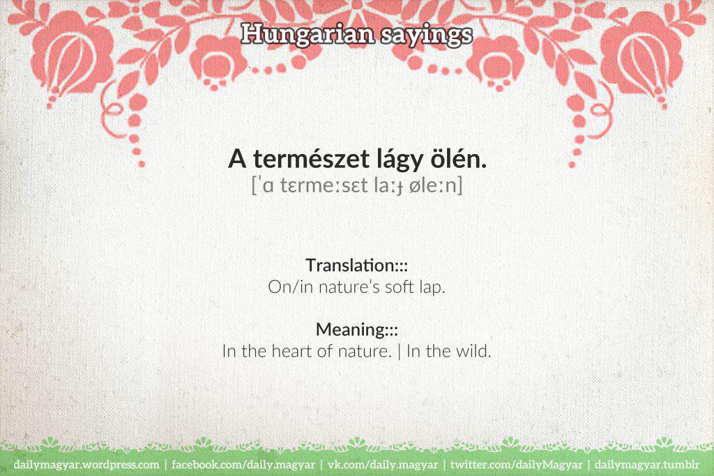 természet lágy öle