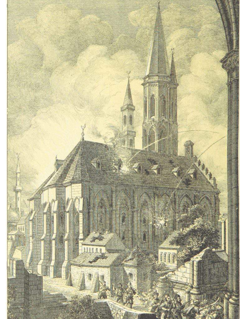 NEMETHY1876 p006 Mátyás templom Nagyboldogasszony templomának alakja 1686 e1514547843708