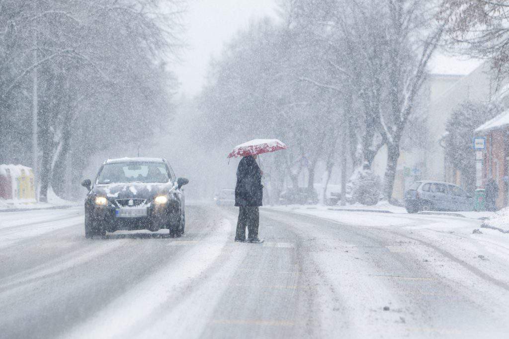 snow Hungary Nagykanizsa