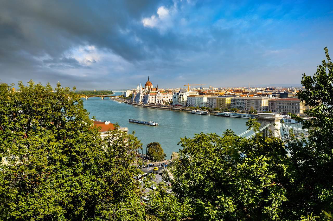 Budapest Danube water scenery