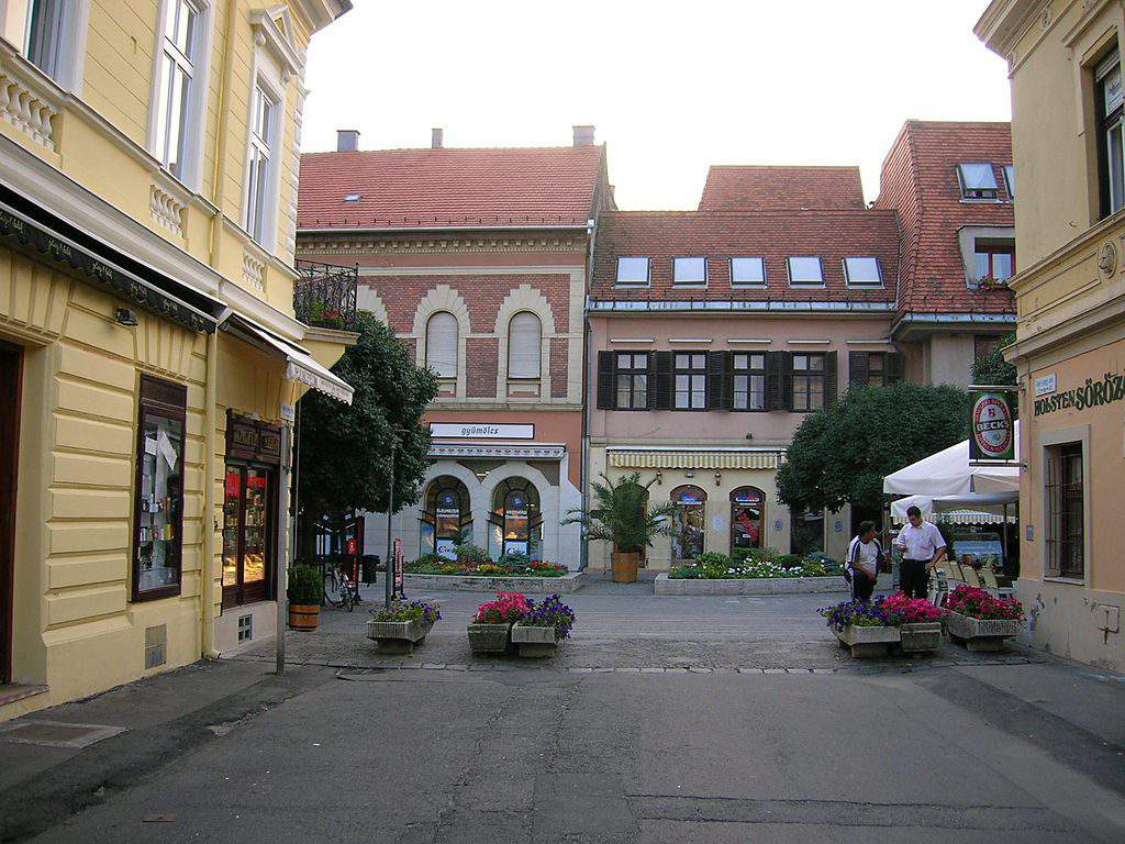 Keszthely city centre street