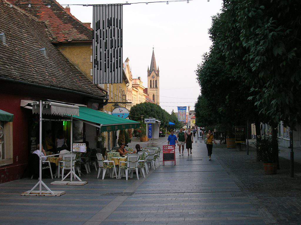 Keszthely city centre street