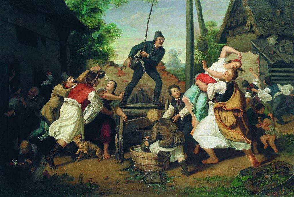 sprinkling locsolƔs Easter MunkƔcsy