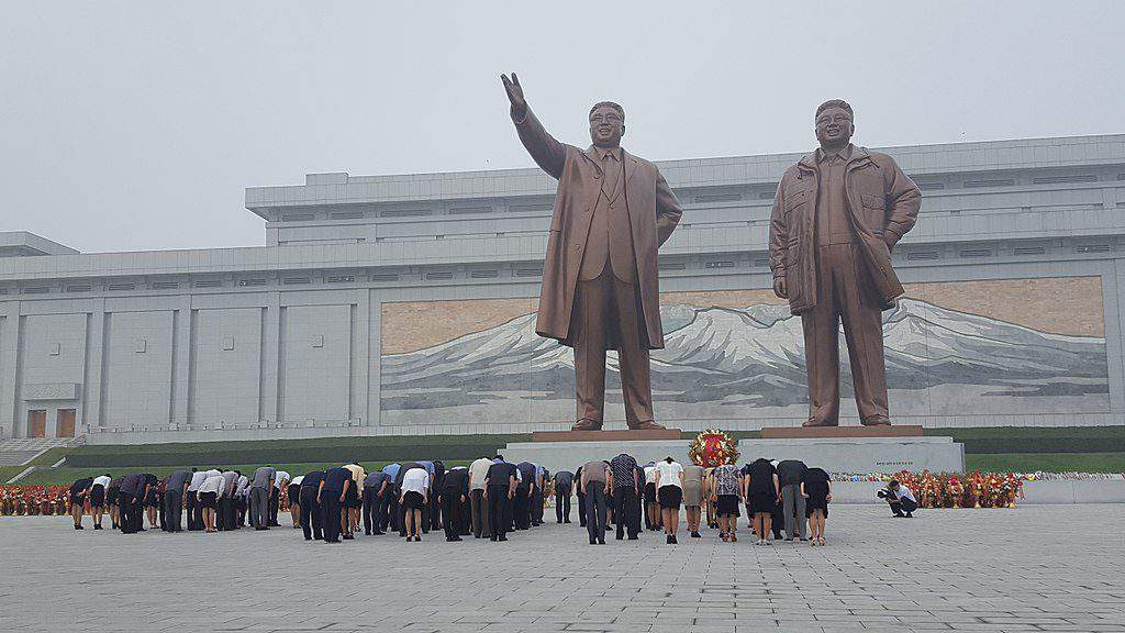 Statua del vice della Corea del Nord