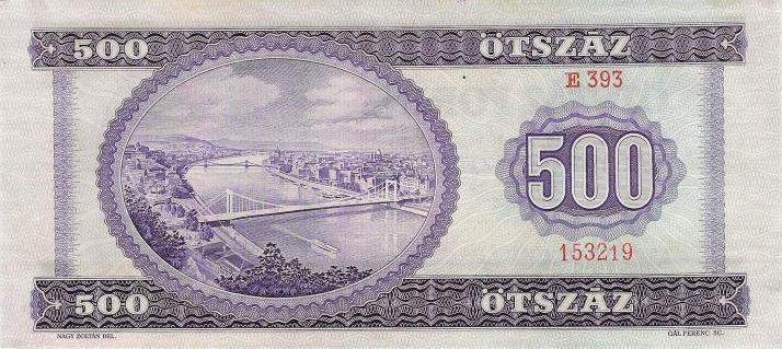 福林，舊鈔票