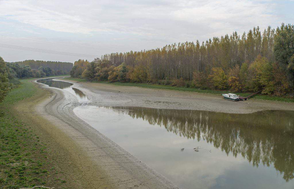 low water level Danube