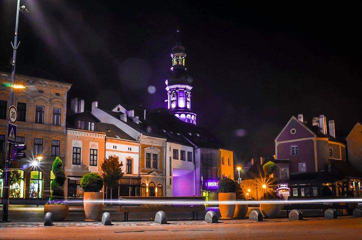 Sopron Tűztorony Éjszaka Nacht