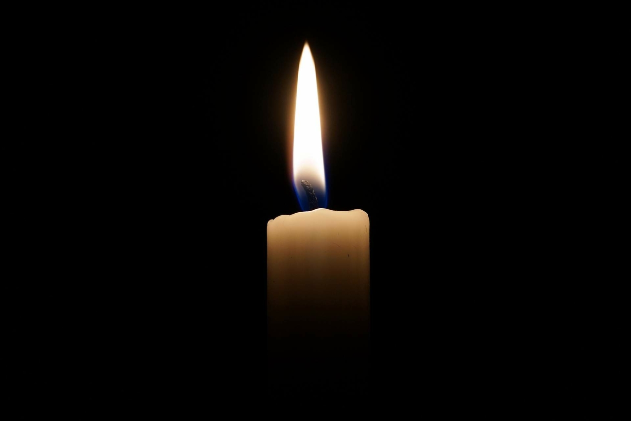 candle, black, mourning