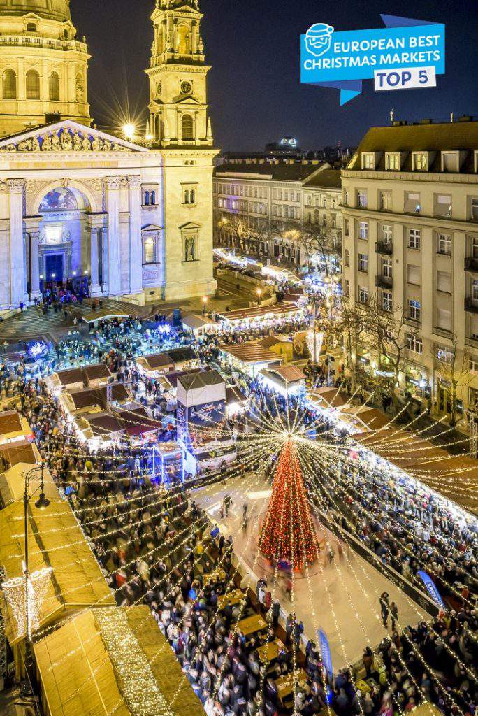 Будапештская базилика Рождественская ярмарка