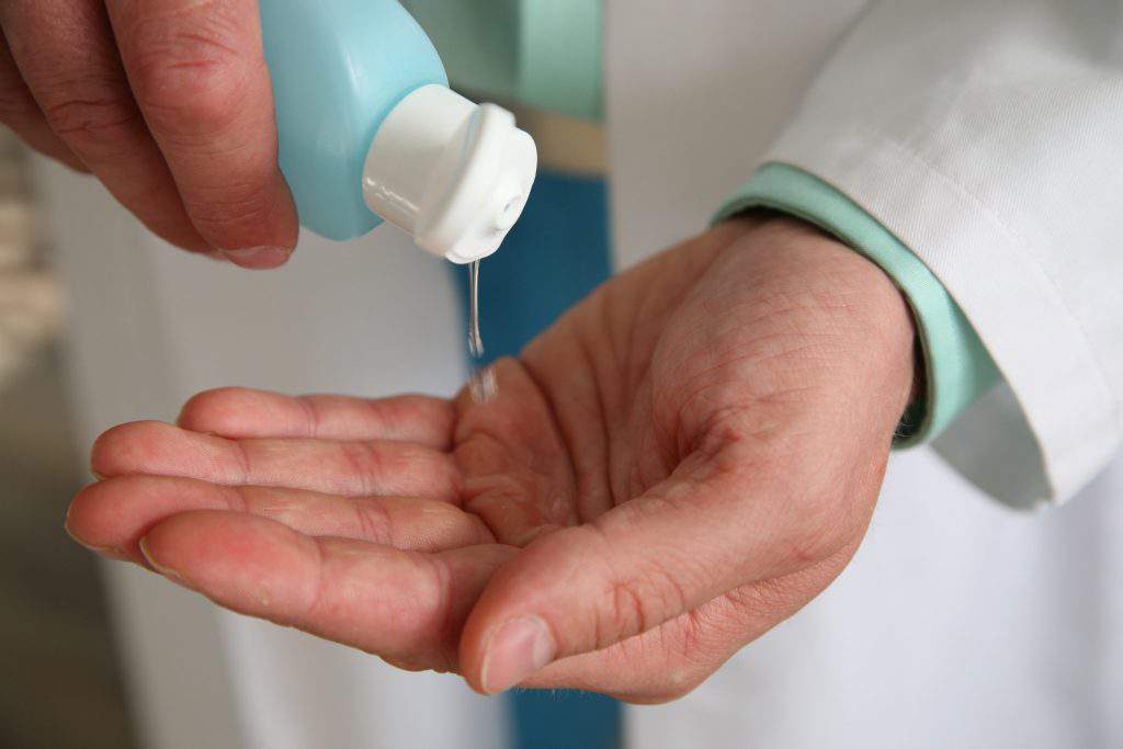 Pulizia dei disinfettanti per le mani per infezioni da malattie ospedaliere