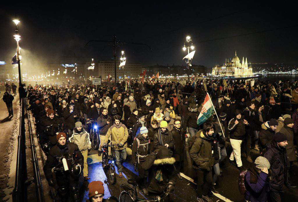 demonstration Sunday Budapest