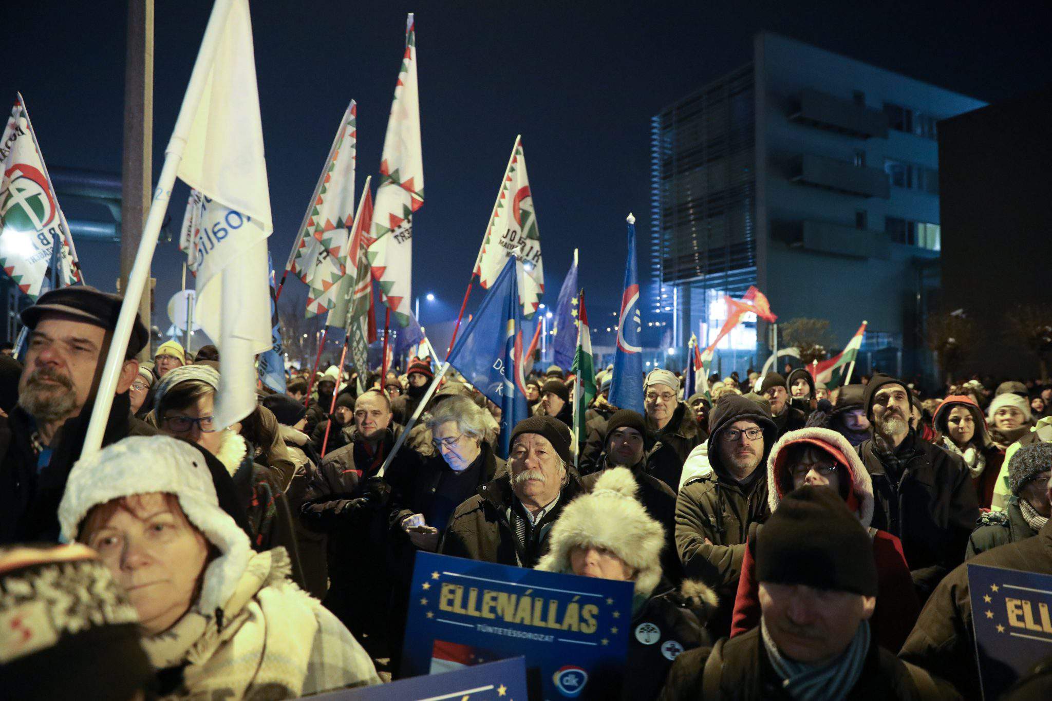 Протесты в венгрии