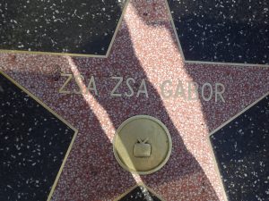 Zsa Zsa Gabor walk of fame hollywoof