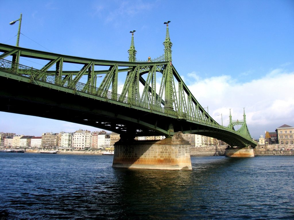 Liberty Bridge, Budapest, Hungary, sight, bridge, Danube