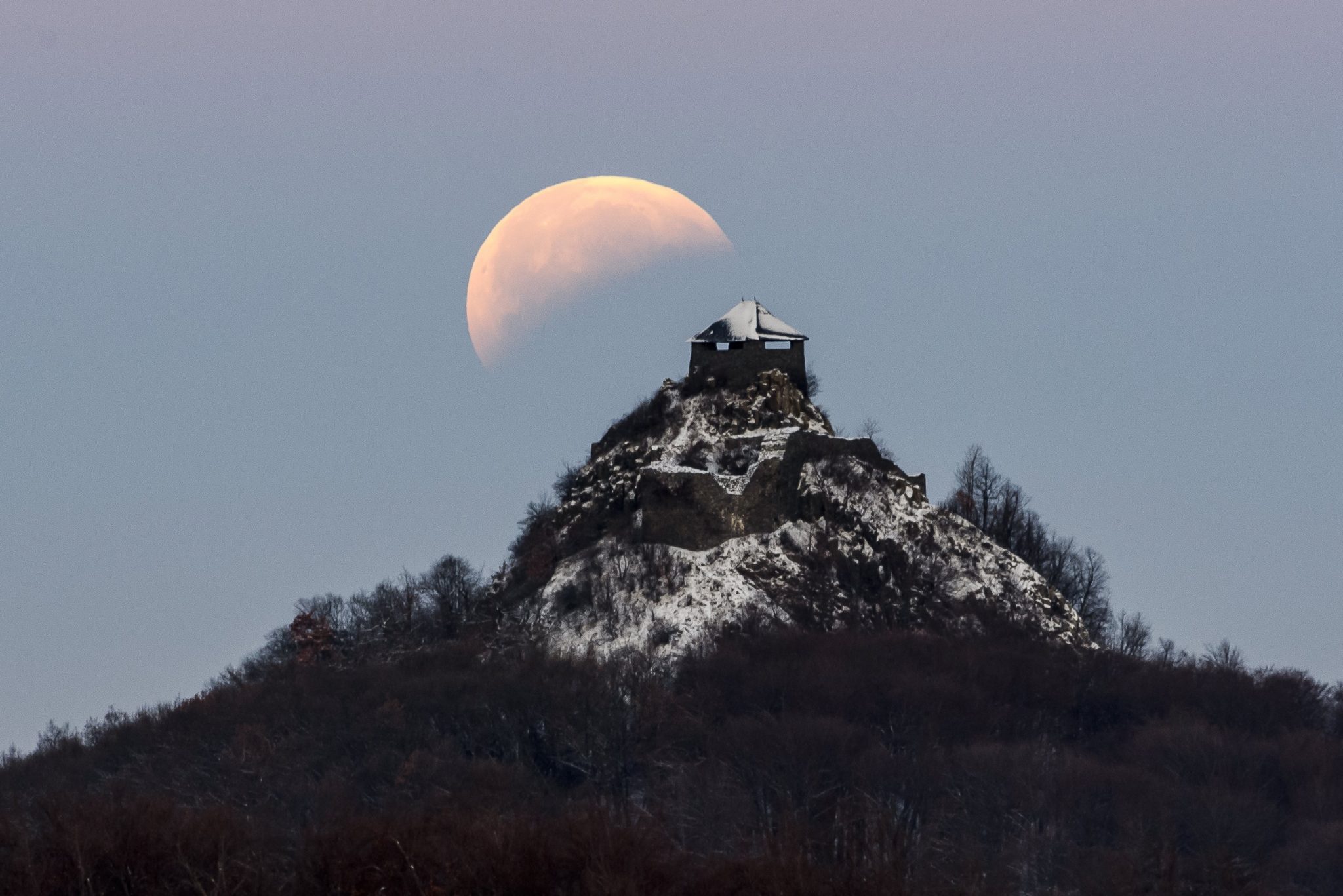 Photos of Super Blood Wolf Moon of 2019 - The view from Hungary!