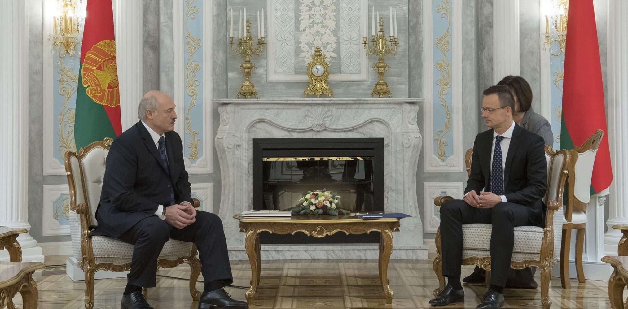 President Alexander Lukashenko and Szijjártó foreign minister Hungary