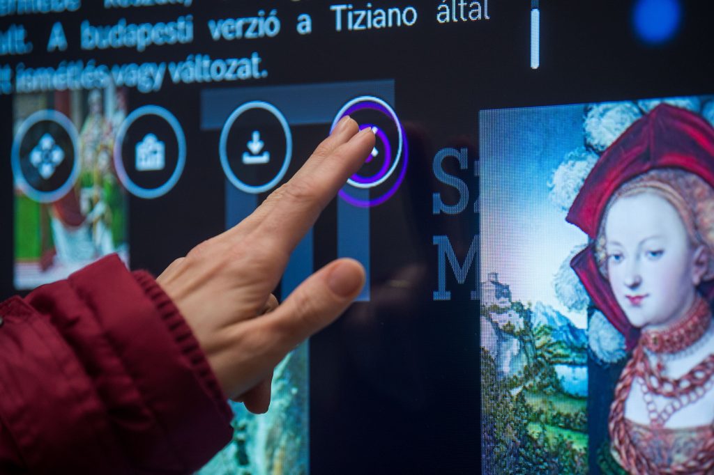 giant interactive LCD display Budapest Hungary
