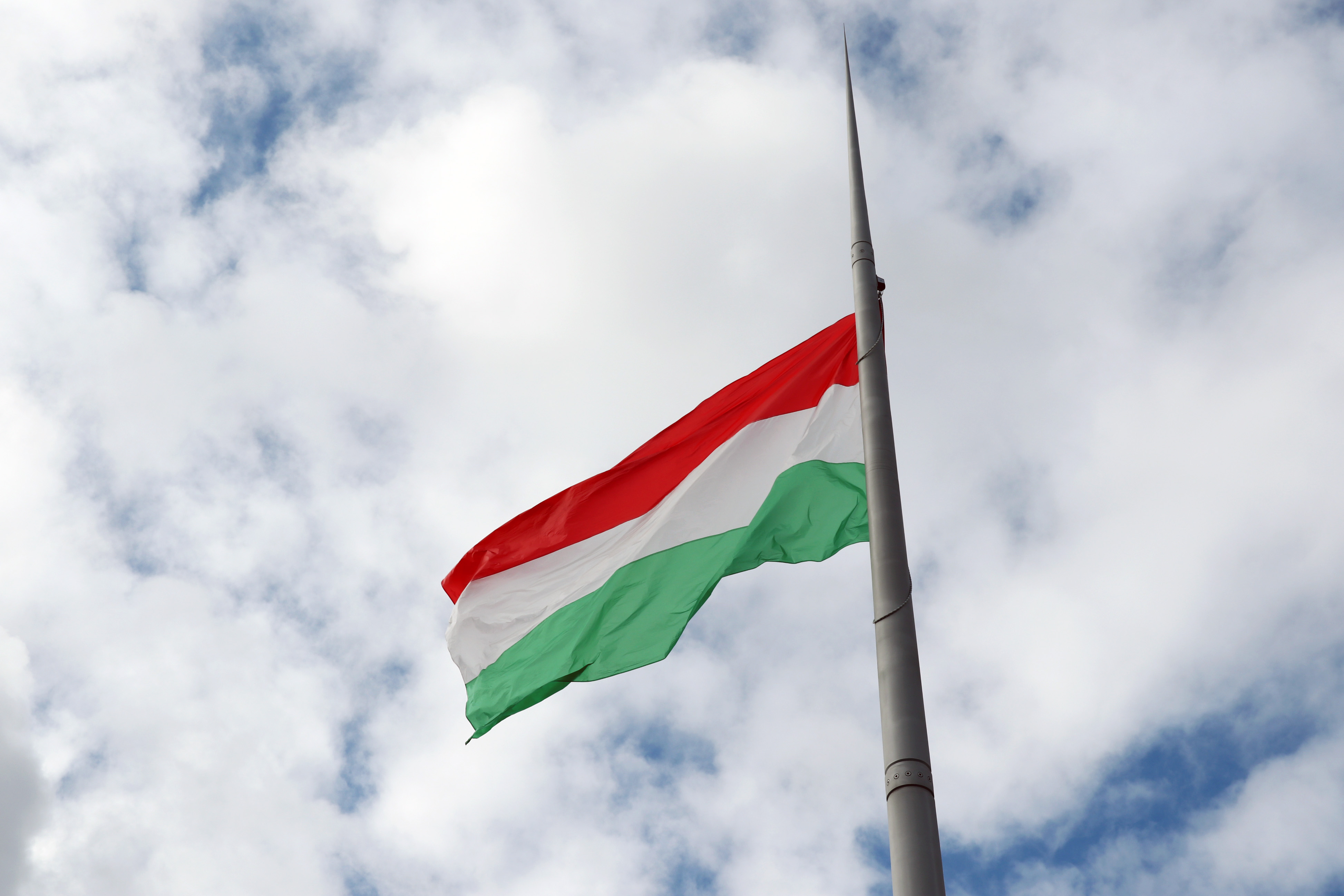 March 15 Hungary National flag hoisted Hungary flag