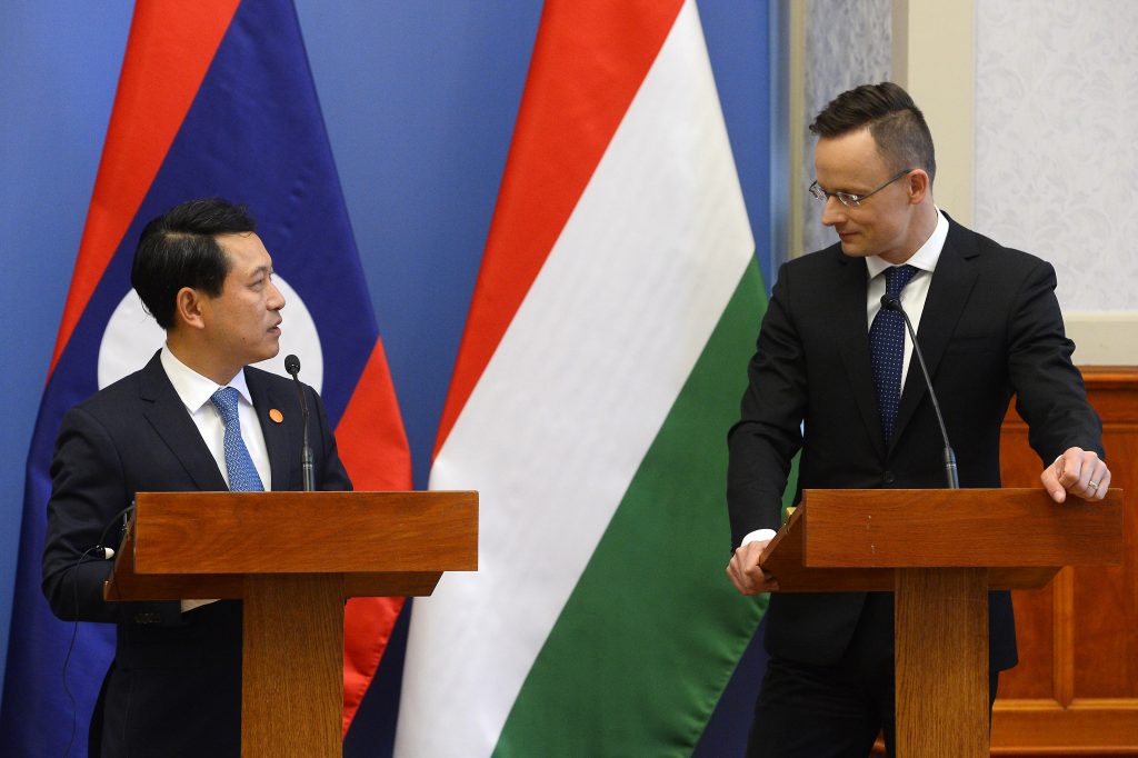 laos hungary foreign ministers