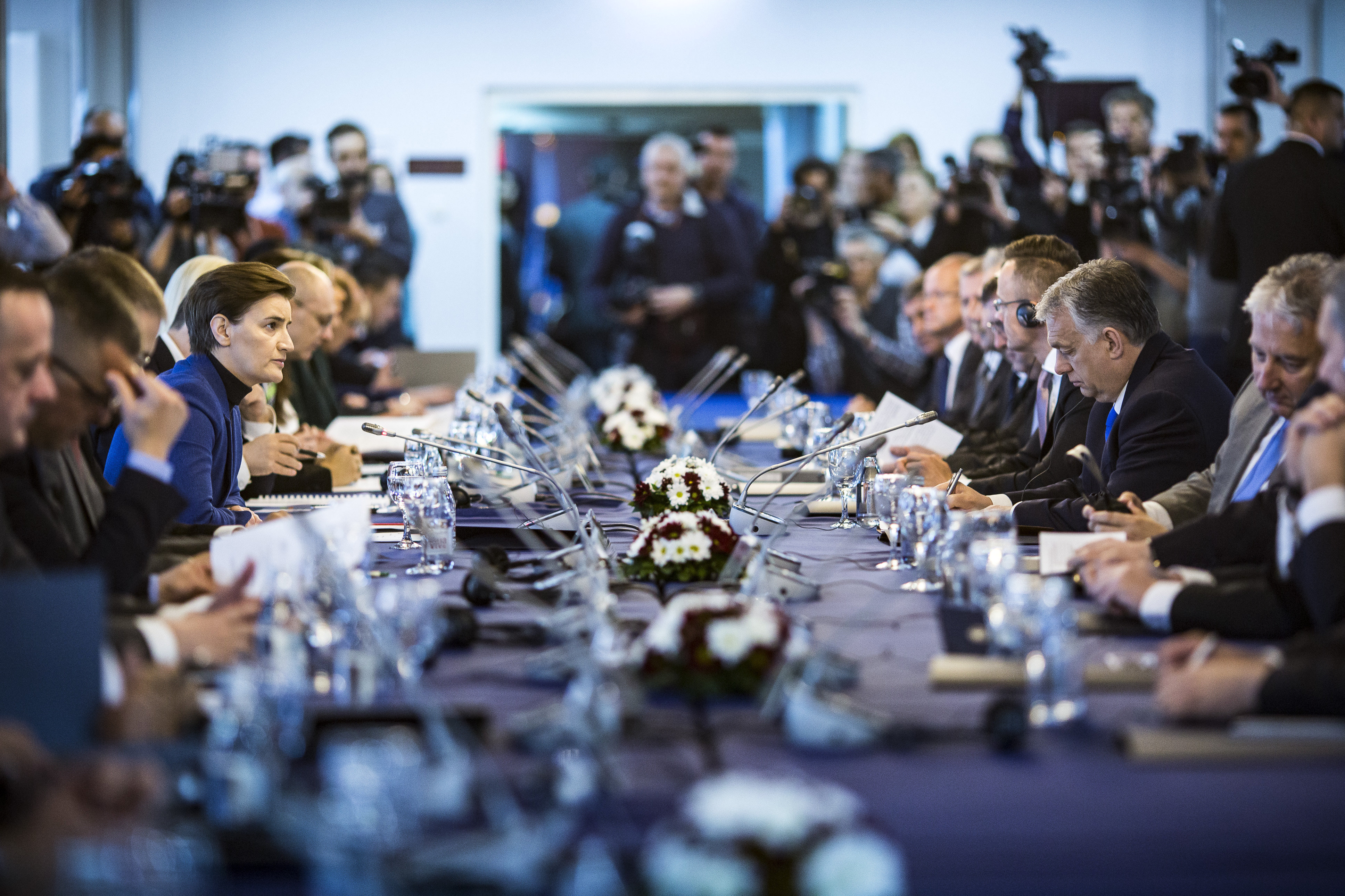 Sesión conjunta de los gobiernos serbio y húngaro celebrada en Serbia