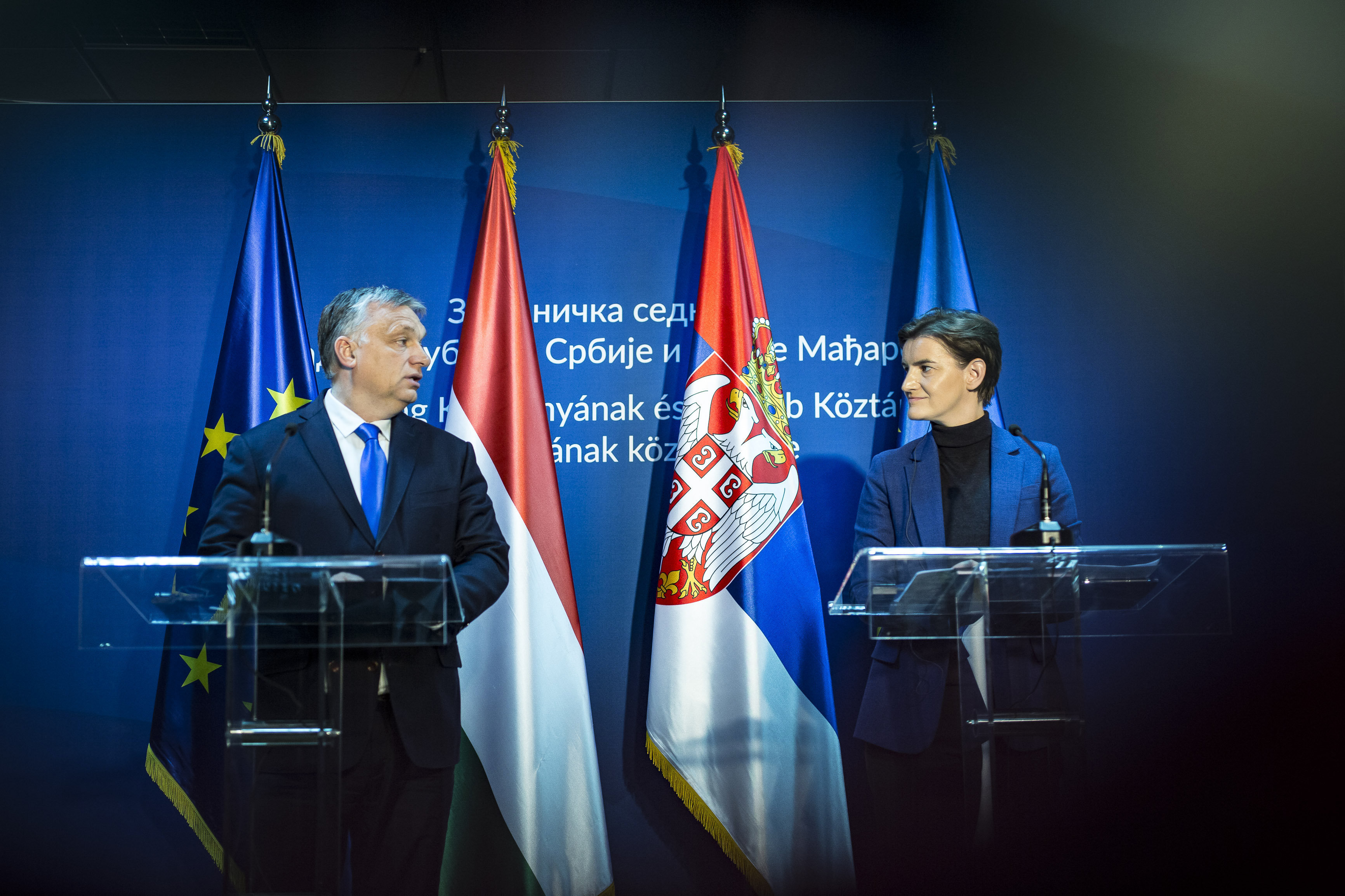 Session conjointe des gouvernements serbe et hongrois tenue en Serbie