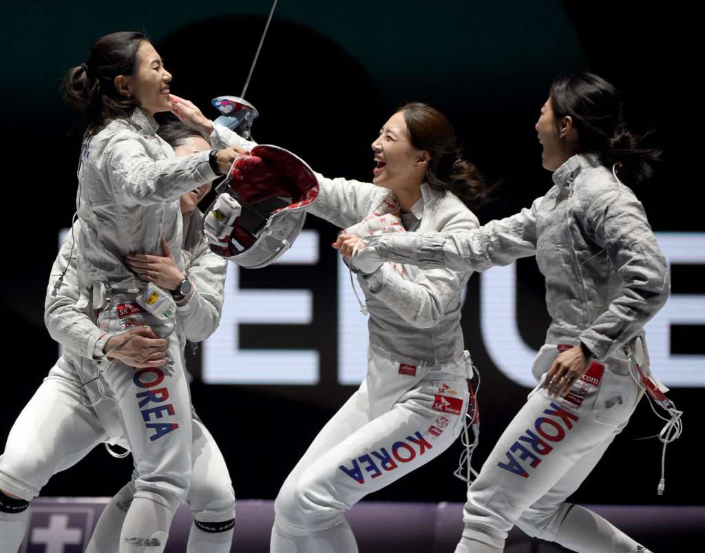 FIE World Fencing Championships in Budapest, Hungary.