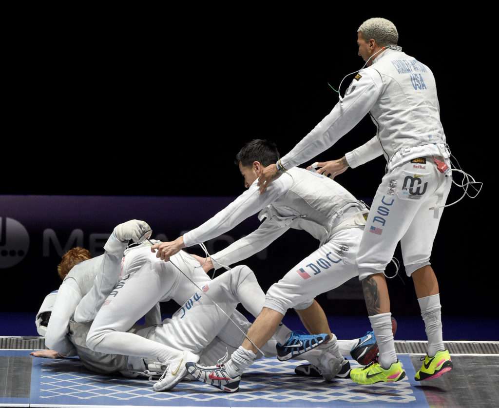 Fencing - Men's foil team - United States wins gold - Photos