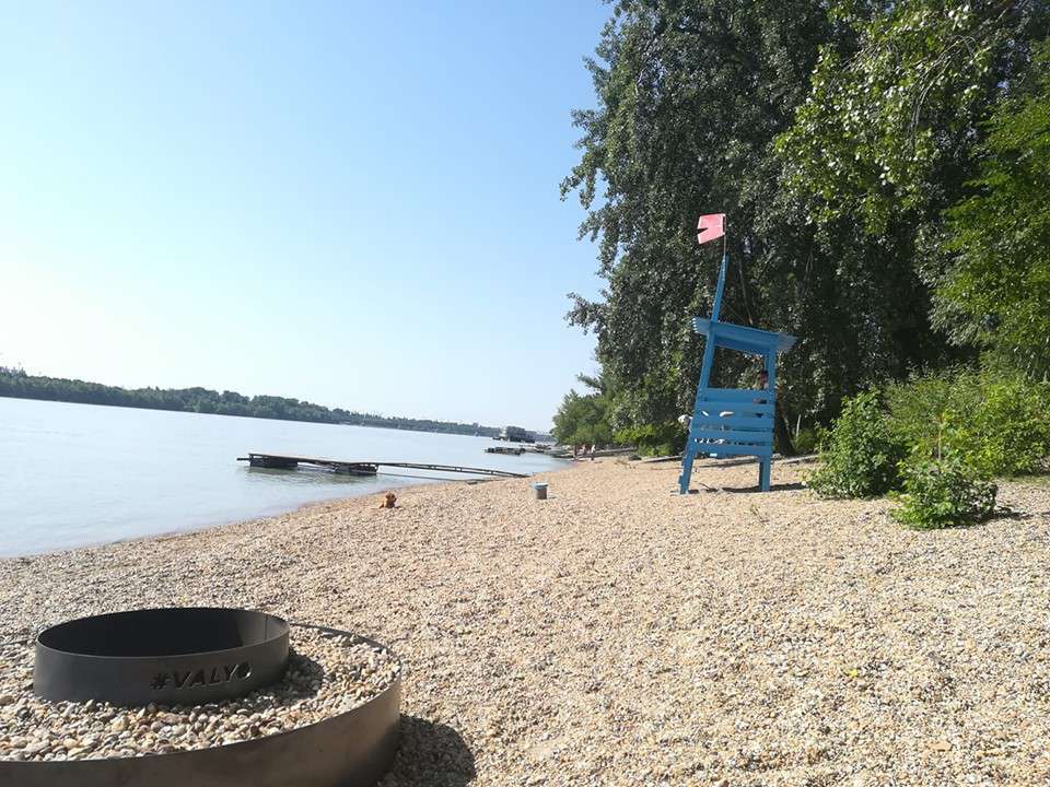 Hungary Danube Budapest summer beach