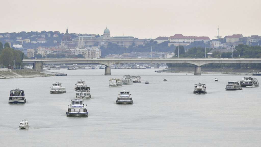 Scontro navale a Budapest - Evento commemorativo tenutosi sul Danubio