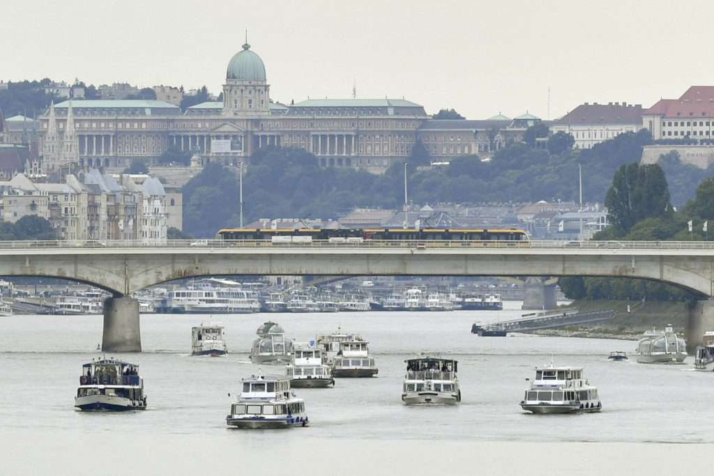 Scontro navale a Budapest - Evento commemorativo tenutosi sul Danubio